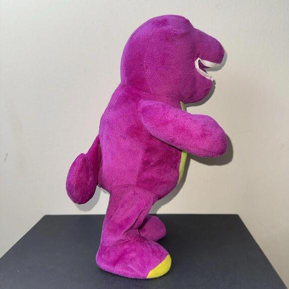Vintage 1992 Lyons Group Talking Barney Plush Purple Dinosaur 13”’READ’ Dinosaur - Picture 6 of 9